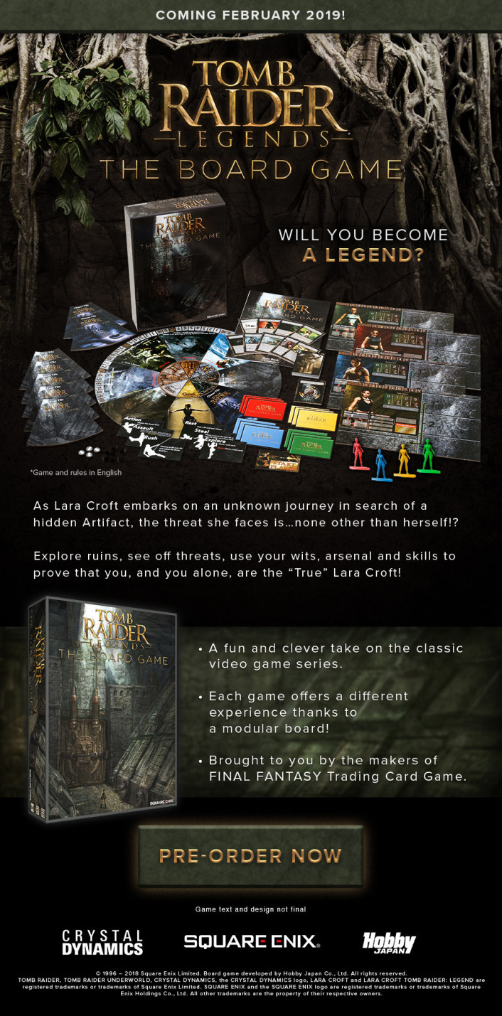 Tomb Raider Legends the Board Game